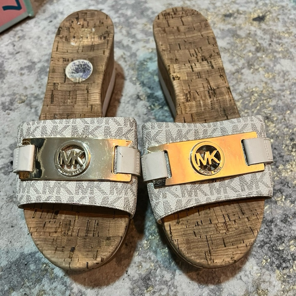 Michael Kors cork platform sandals
